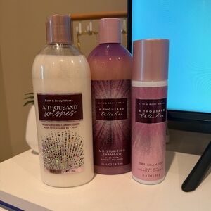 Bath & Body Works A Thousand Wishes Hair Care Trio